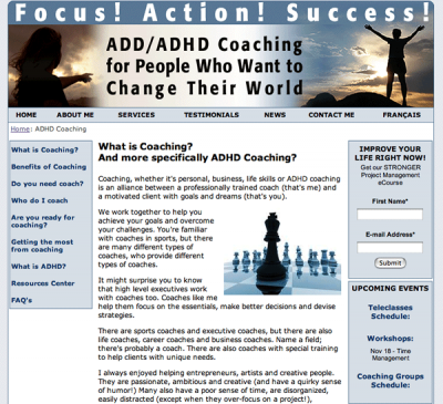 adhd- web design after